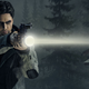 Alan Wake, armed with his trusty flashlight and revolver in, err, Alan Wake.
